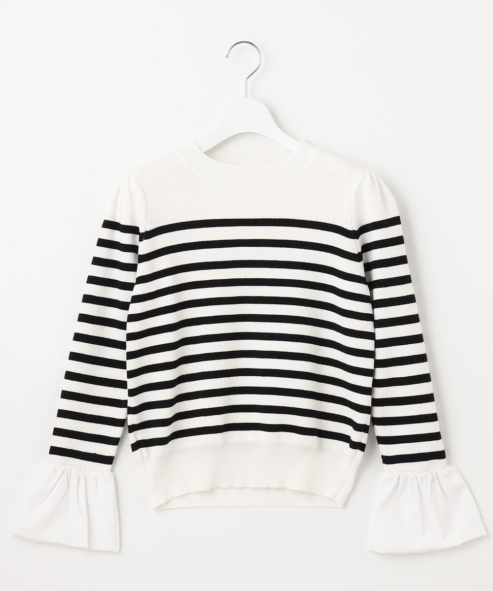 Feroux 【洗える】袖フレアニット プルオーバー 