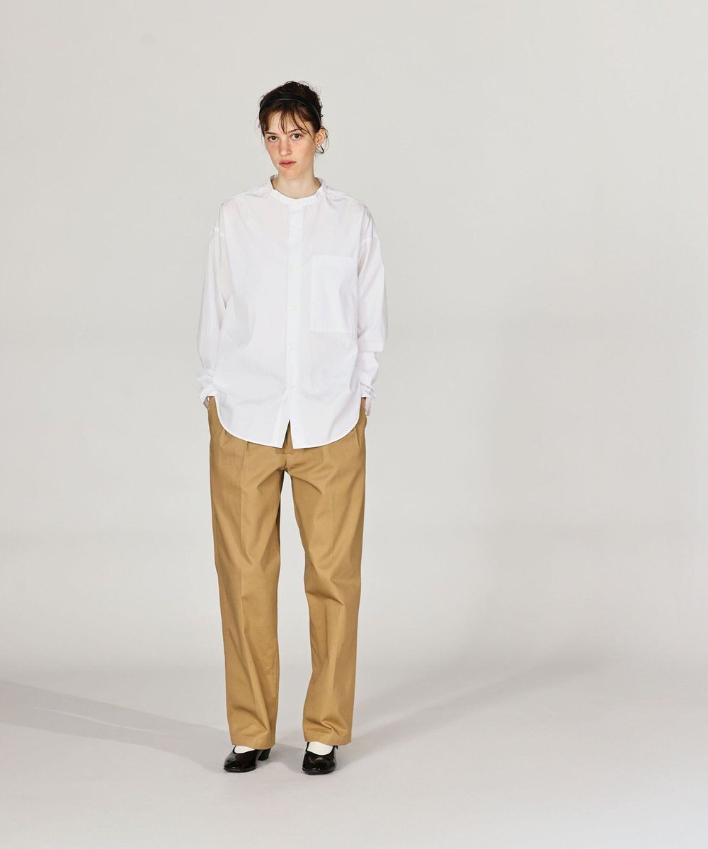 LENO BAND COLLAR SHIRTS 《UNISEX》 バンドカラーシャツ 