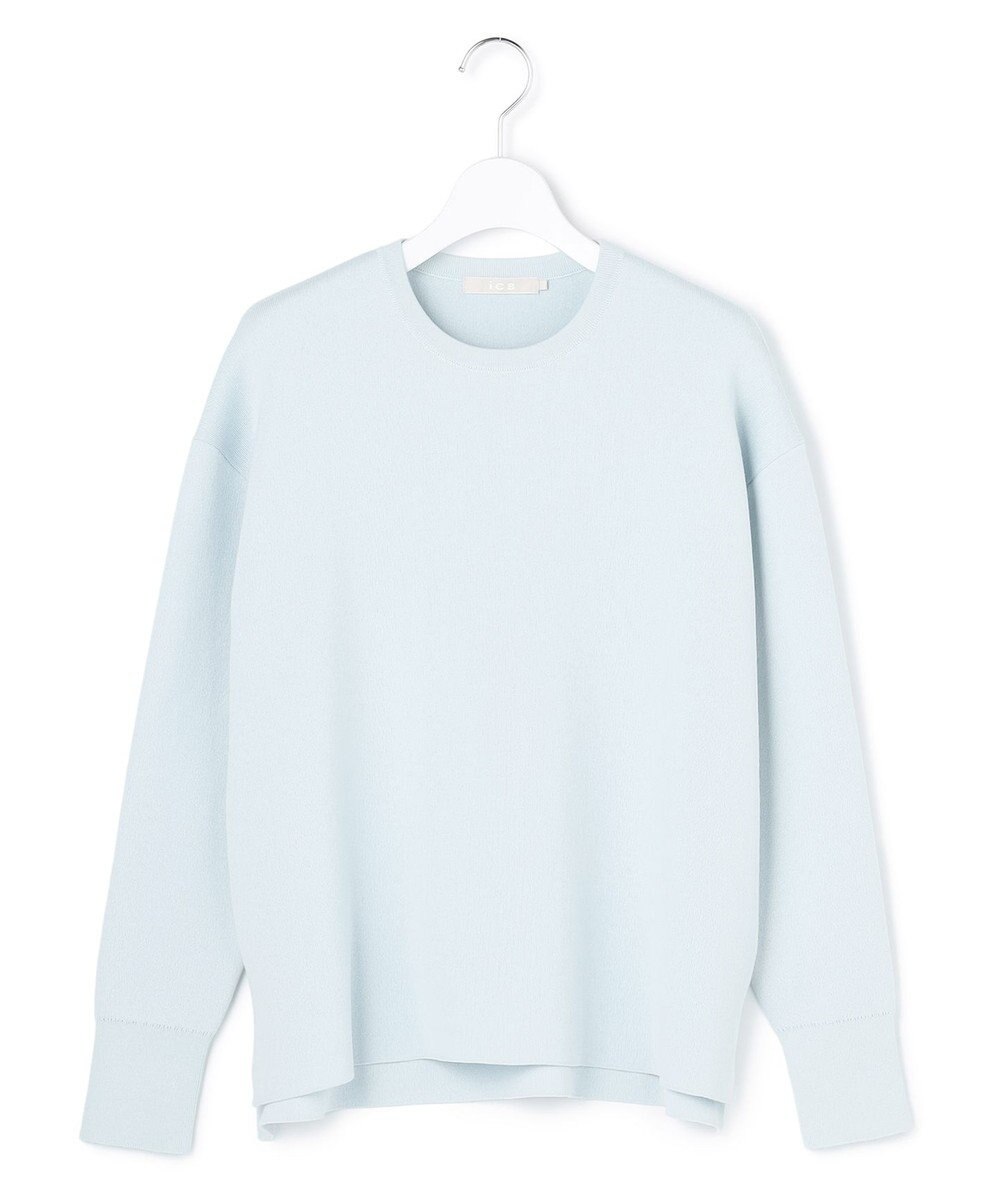 ICB コットンポリエステルスムース  プルオーバー ニット 