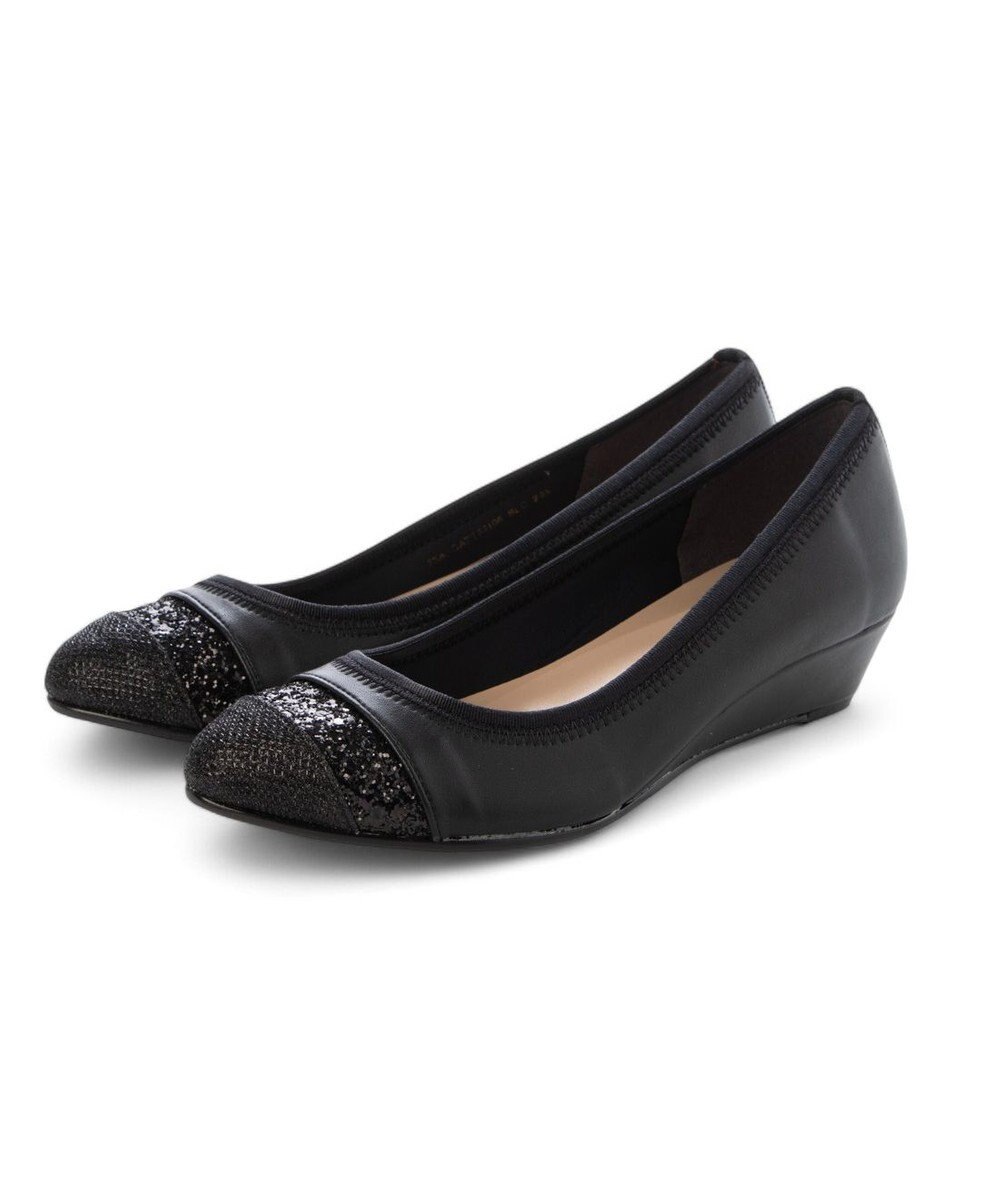 MODE ET JACOMO <carino>ポインテッドトゥウエッジヒールパンプス 