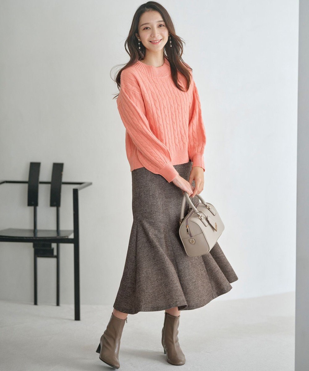 ANY SIS 【洗える】ケーブルAir ニット 