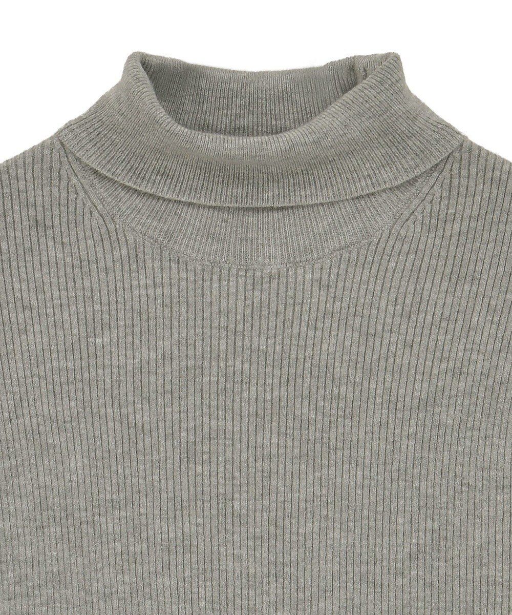 Green Parks チクチクしないリブタートルニットプルオーバー 