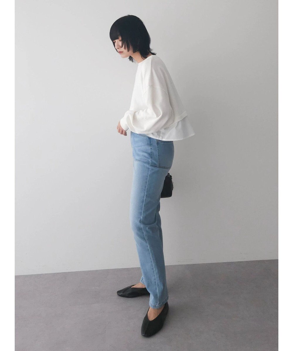 Green Parks ＧＵＭストレッチセンター切替テーパードデニムパンツ 