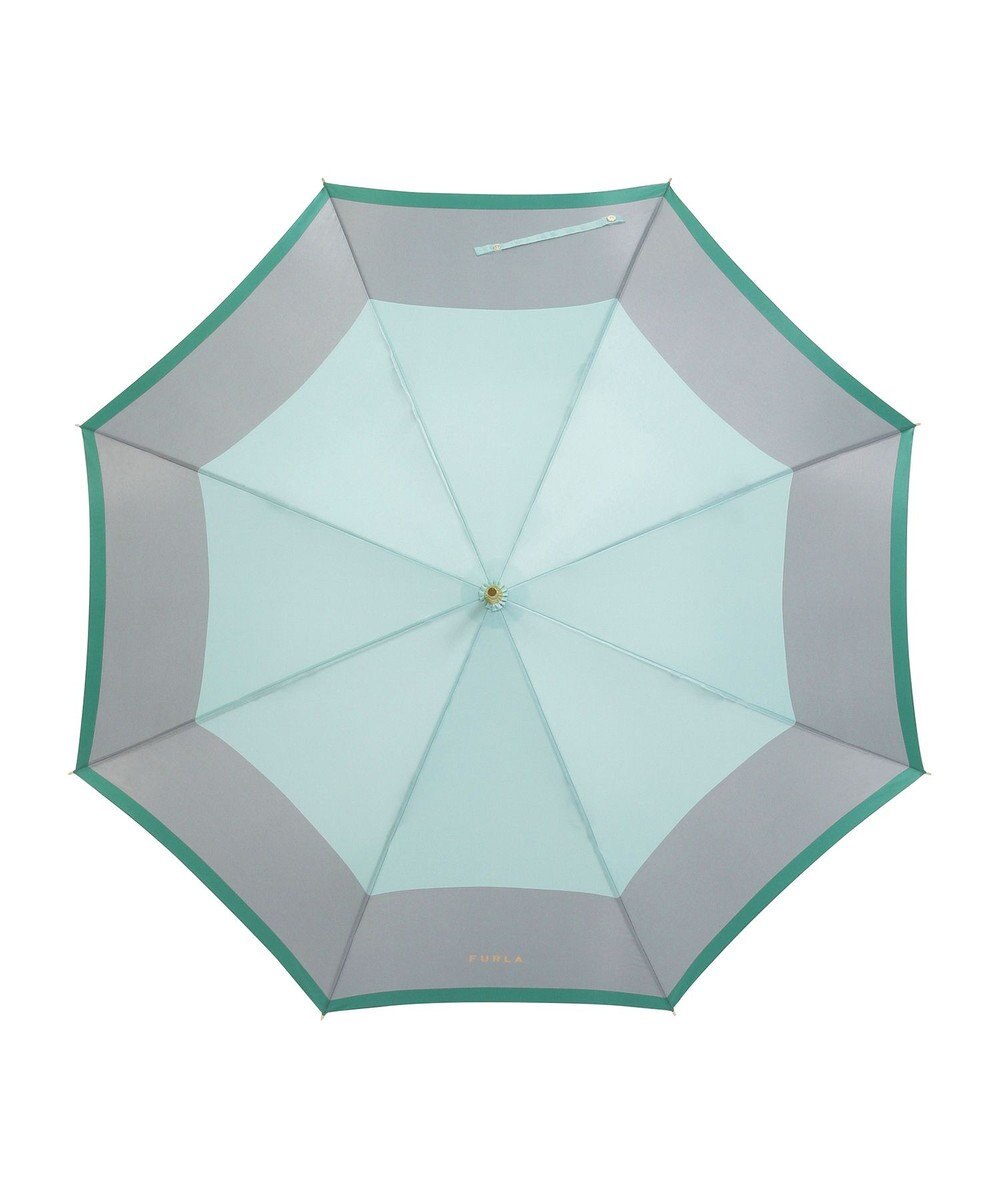 MOONBAT FURLA(フルラ) カラーボーダー 雨傘 長傘 大きめ 耐風  60cm 日本製 