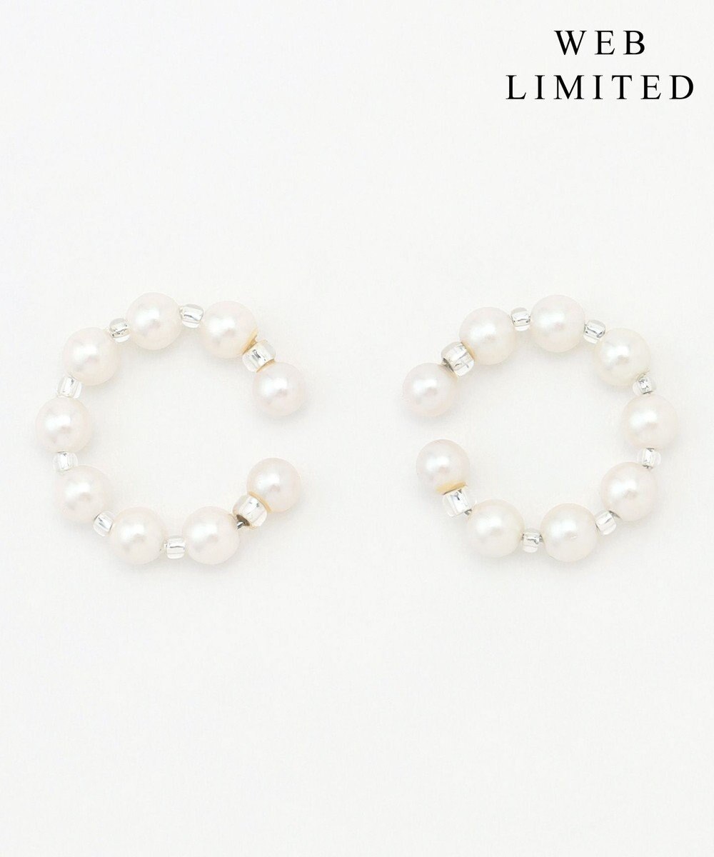 J.PRESS LADIES 【WEB限定・2way・2set】パール イヤカフ リング 