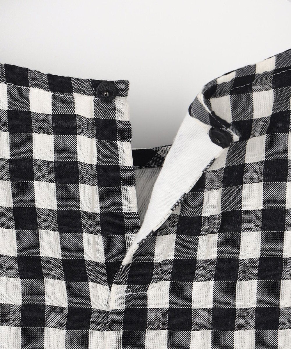 J.PRESS LADIES 【一枚で着映え】シアーギンガム クルーネック カットソー 