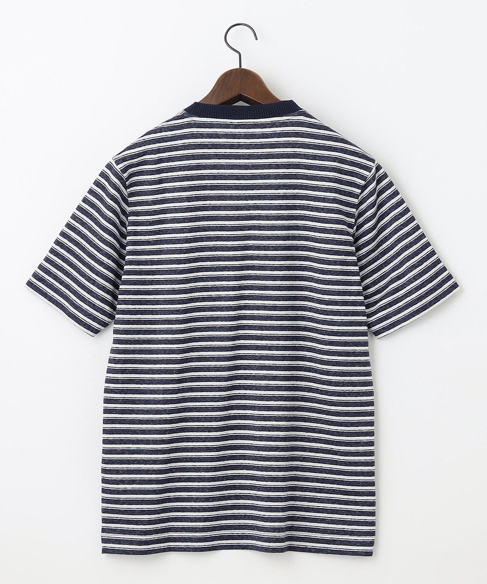 JOSEPH ABBOUD 【リネン素材/清涼感/吸水速乾】リネン天竺ボーダー Ｔシャツ 
