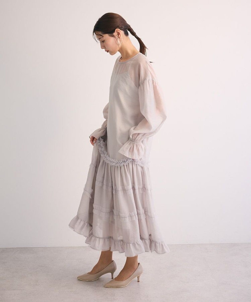 Green Parks ・Ｒａｉｌｍｅオーガンジーワンピース（インナーＯＰ 