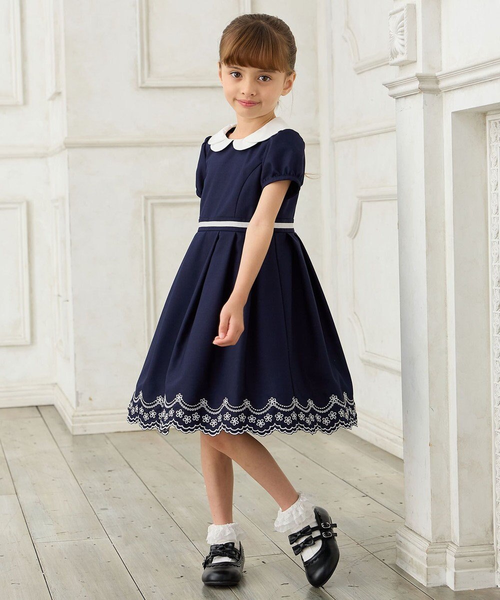 ANY KIDS 【2点セット】ジャケット＋裾刺繍ワンピース 