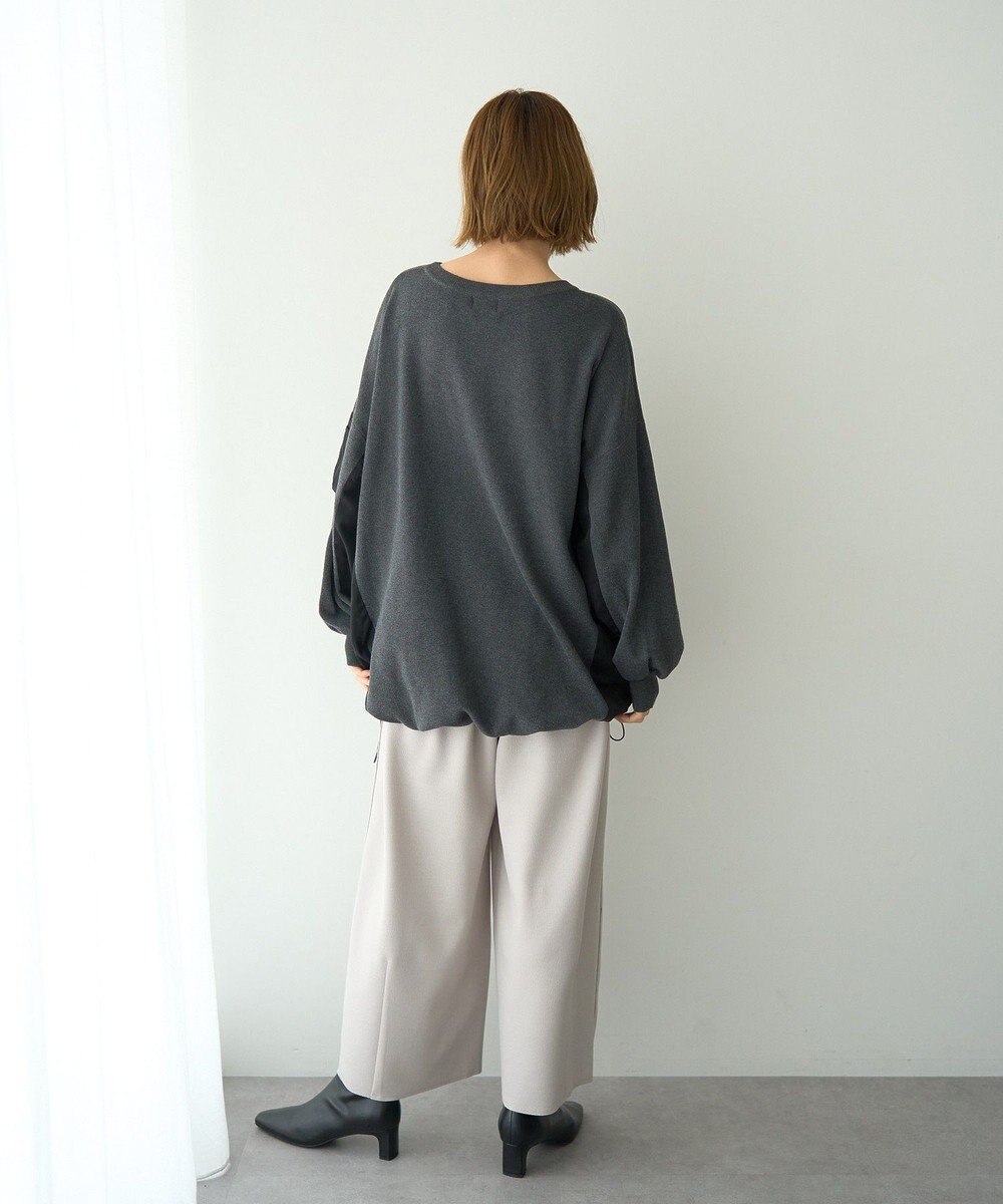 YECCA VECCA イージーカットジョーゼットパンツ 