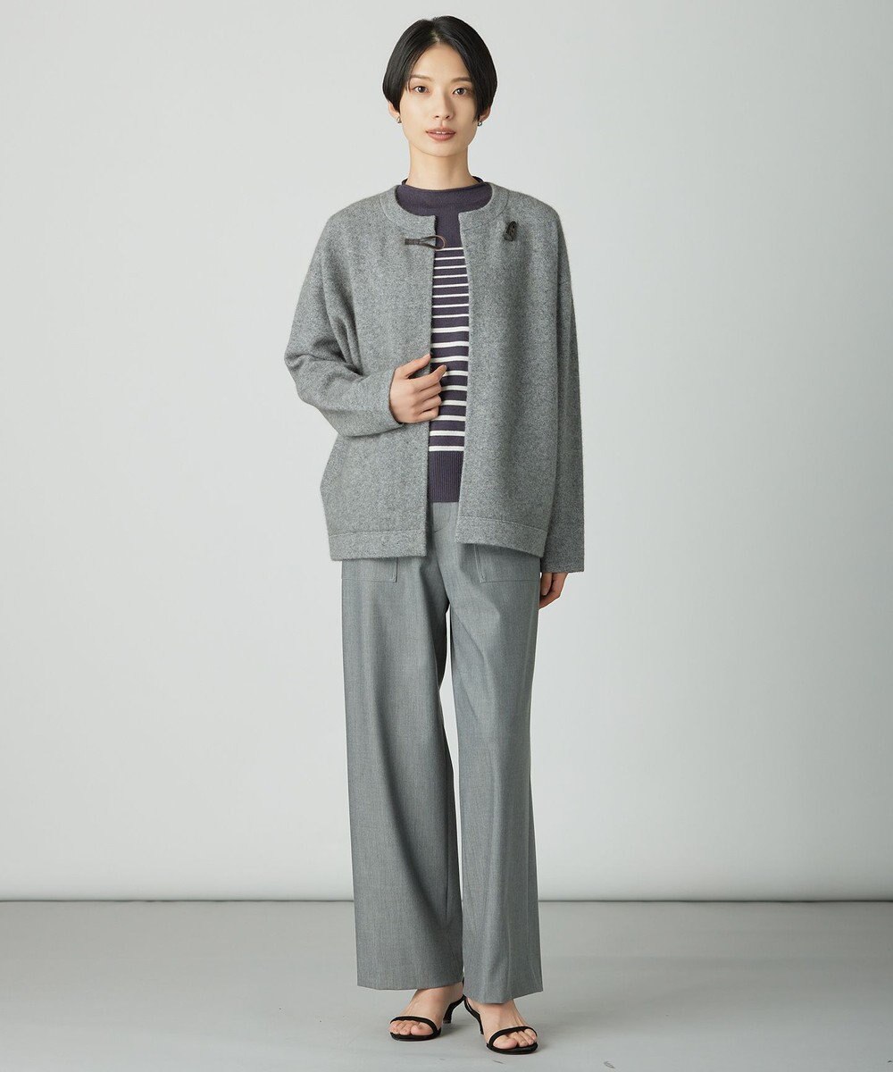 J.PRESS LADIES L SOFT TOUCH WOOL ボーダー ニット 