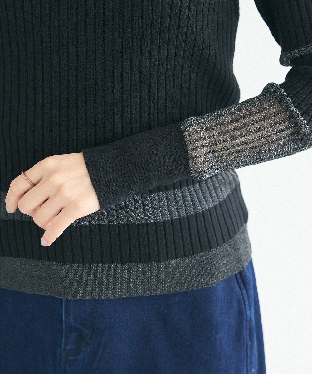 CRAFT STANDARD BOUTIQUE シアーニット長袖プルオーバー 