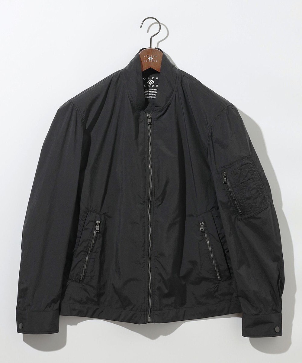 JOSEPH ABBOUD 【軽量/ストレッチ/撥水】ライトワッシャーストレッチ ショートブルゾン 