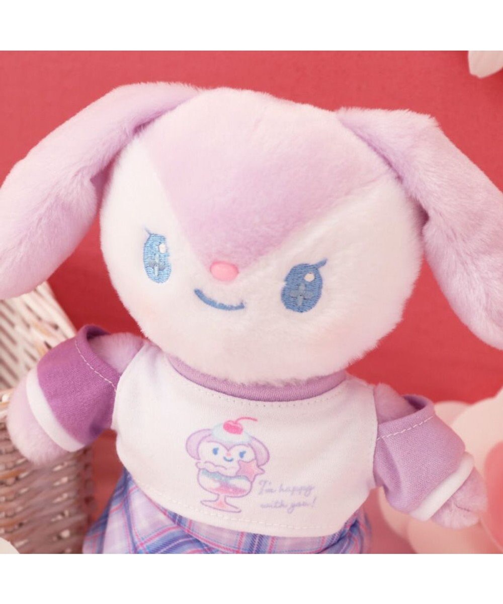 Mother garden マザーガーデン きせかえ ぬいぐるみ Sサイズ ぷるねらちゃん 《パープルチェック》 