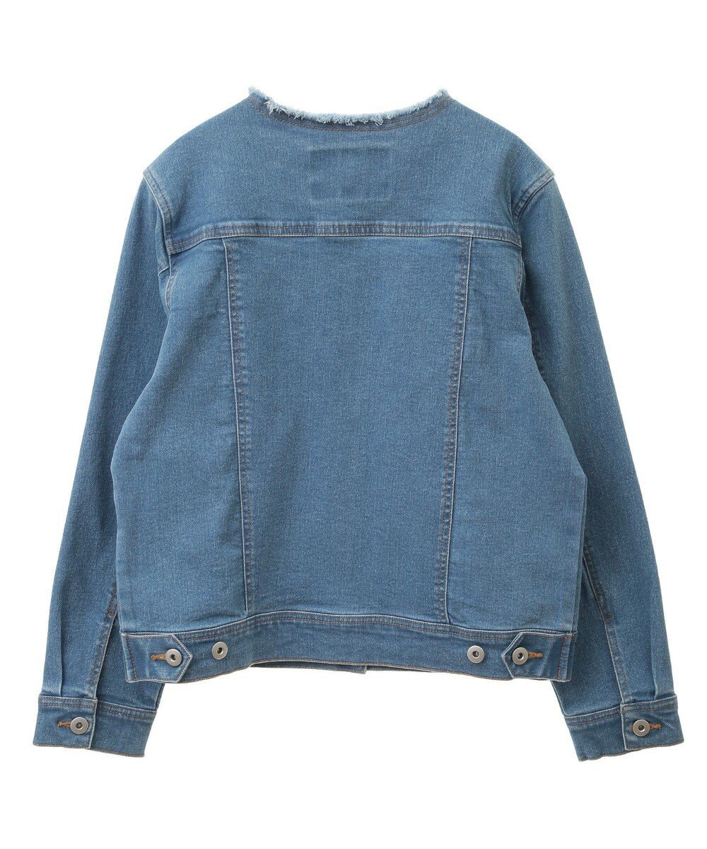 YECCA VECCA ノーカラーストレッチGジャン 