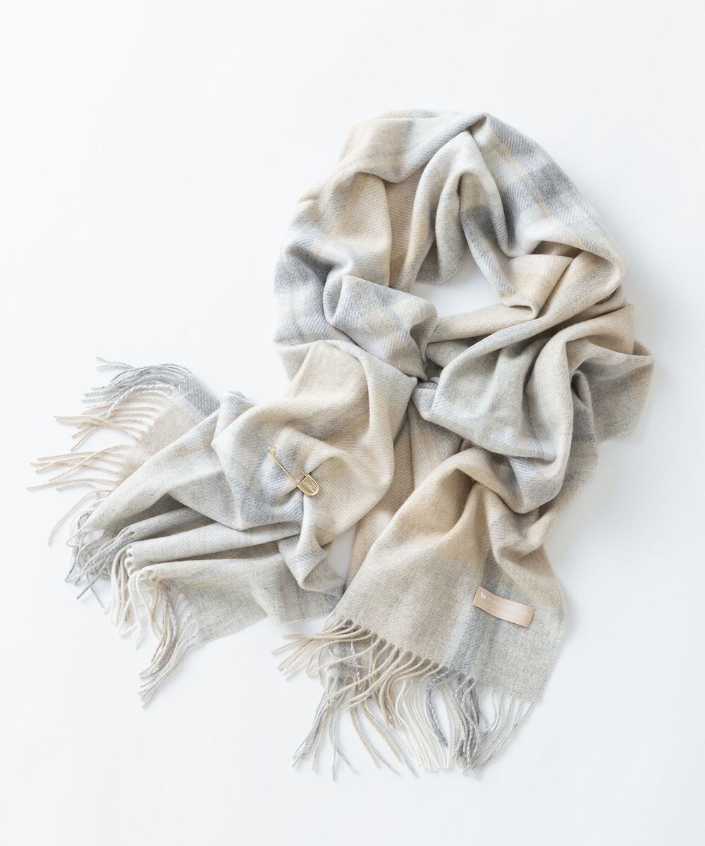 23区 【VERY掲載】カシミヤ チェック ストール 