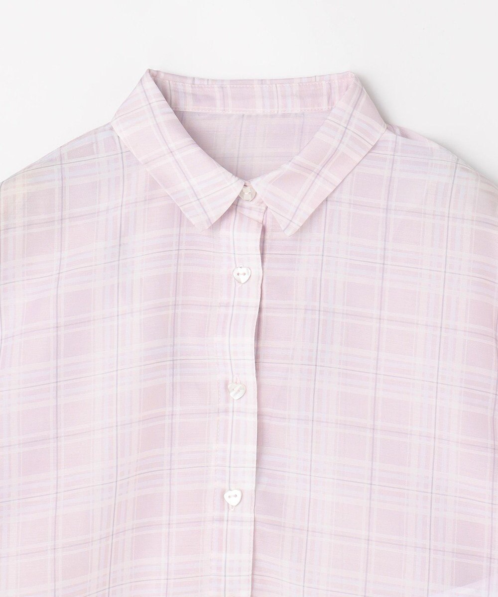 ANY KIDS シアーチェックシャツ 