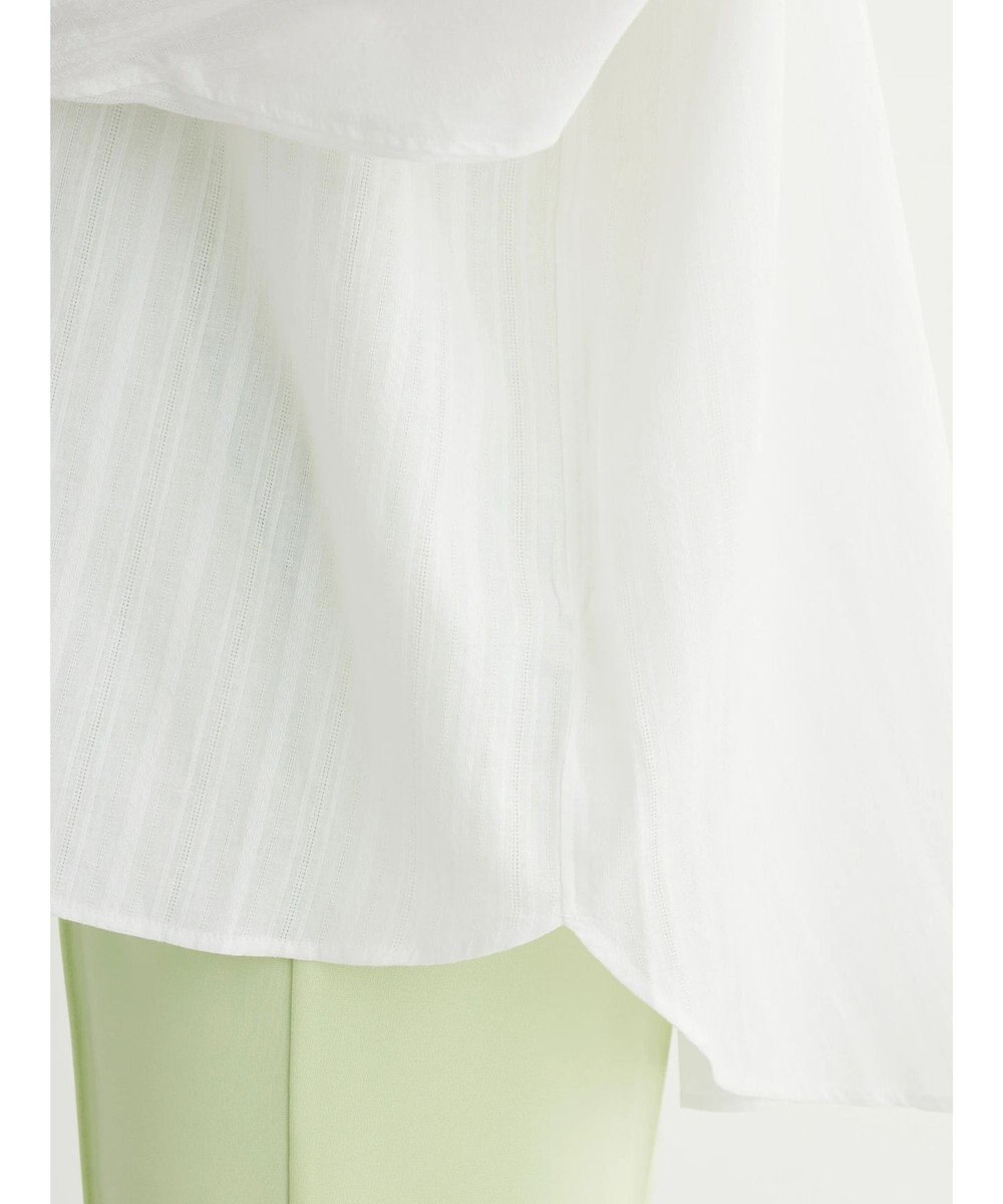 Green Parks カラミバンドカラーシャツ 