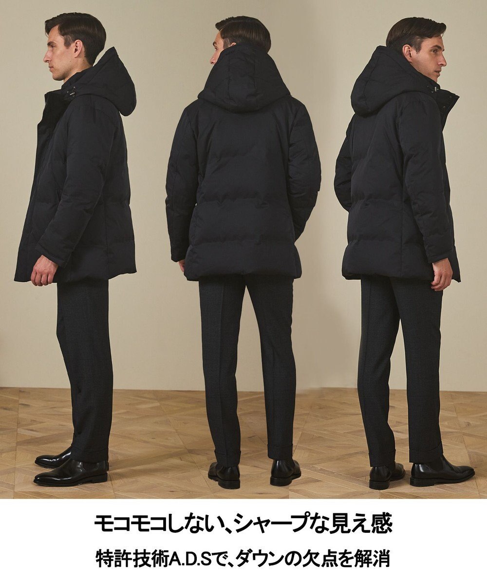 GOTAIRIKU WEB限定【仕事で着られる】ドレスダウンコート_ストレッチツイル_25年新作 