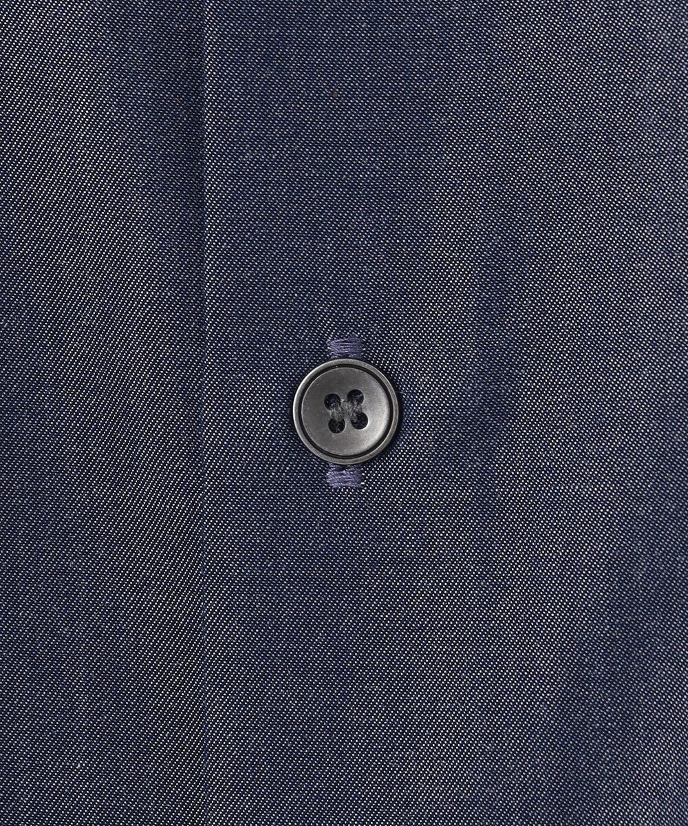 UNFILO シャンブレーデニム ショルダータックブラウス 