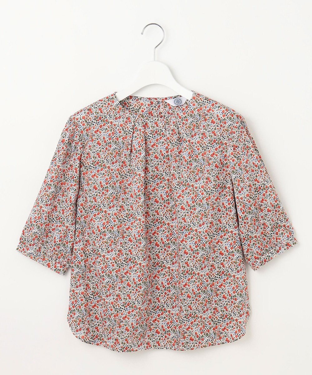 J.PRESS LADIES L 【洗える】LIBERTY Joanna Louise/Phoebe クルーネック ブラウス 