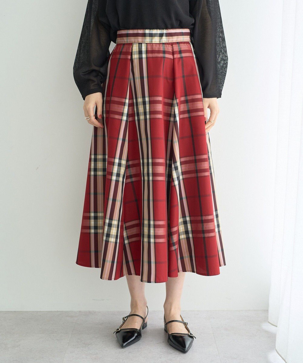 YECCA VECCA 【撥水】メモリーフレアスカート 