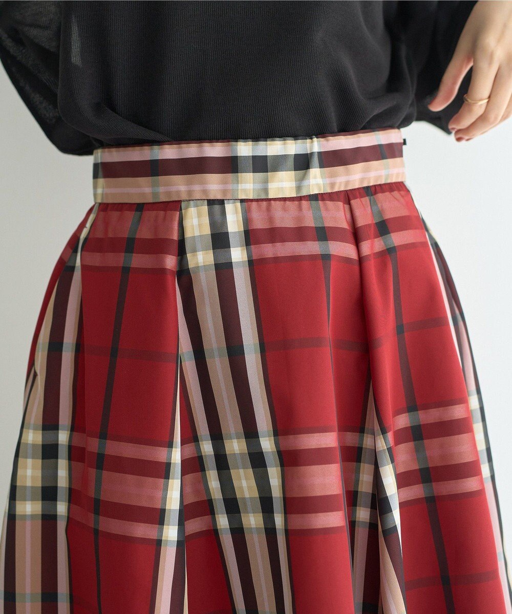 YECCA VECCA 【撥水】メモリーフレアスカート 