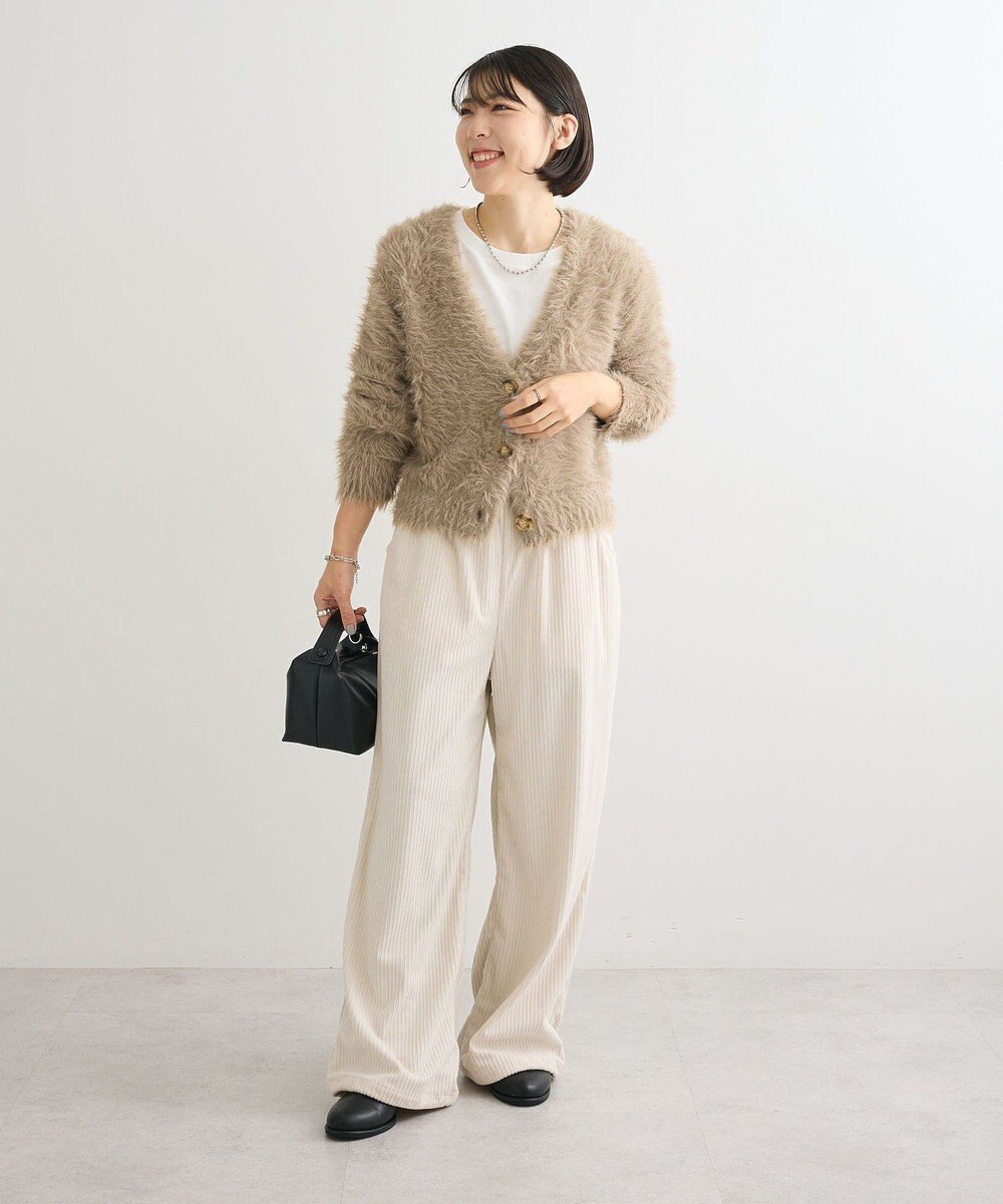 Green Parks ・Ｐｅｔｉｔ　Ｆｌｅｕｒ　シャギーニットカーディガン 