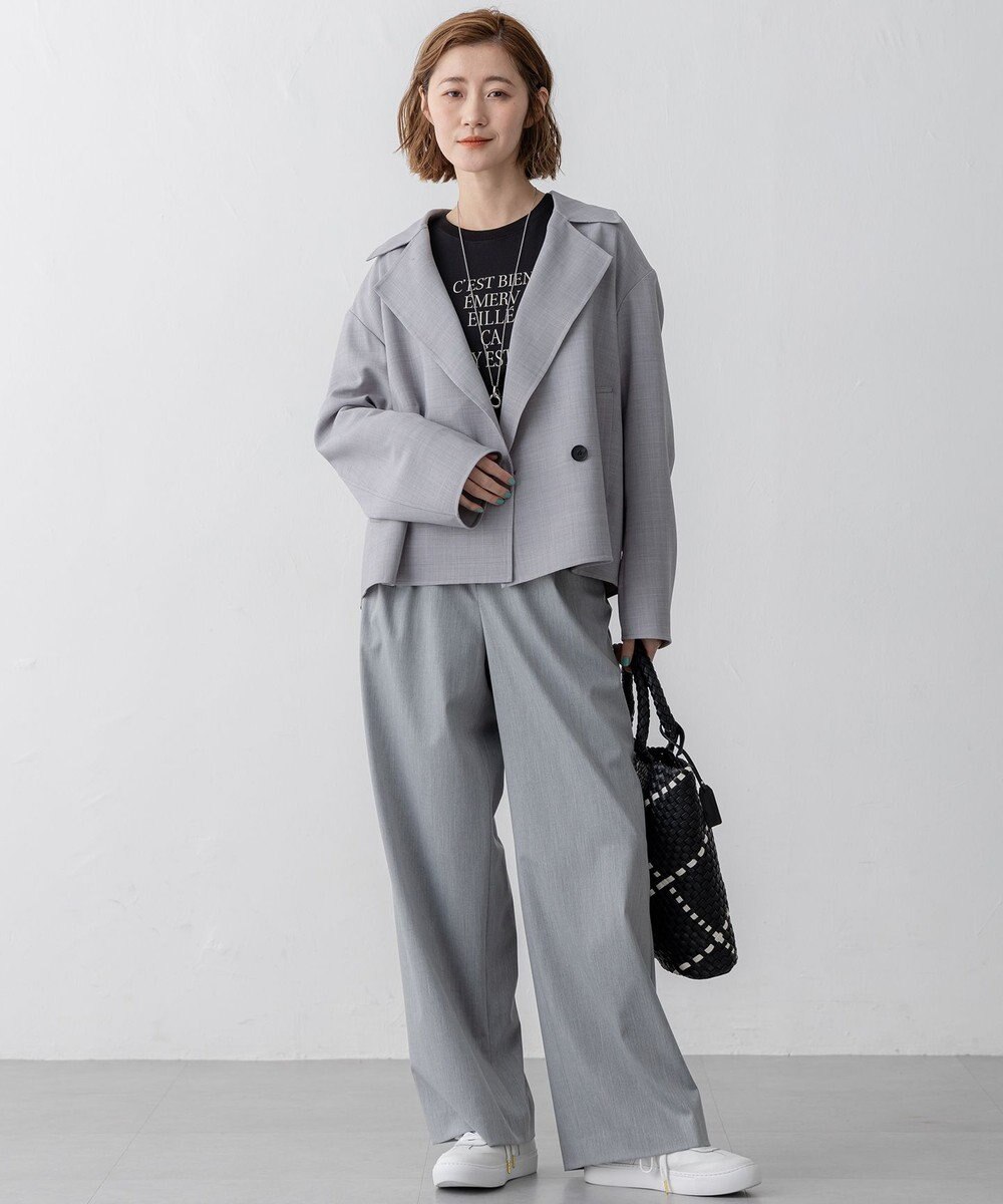 23区 L TWライトリバー ショートトレンチコート 