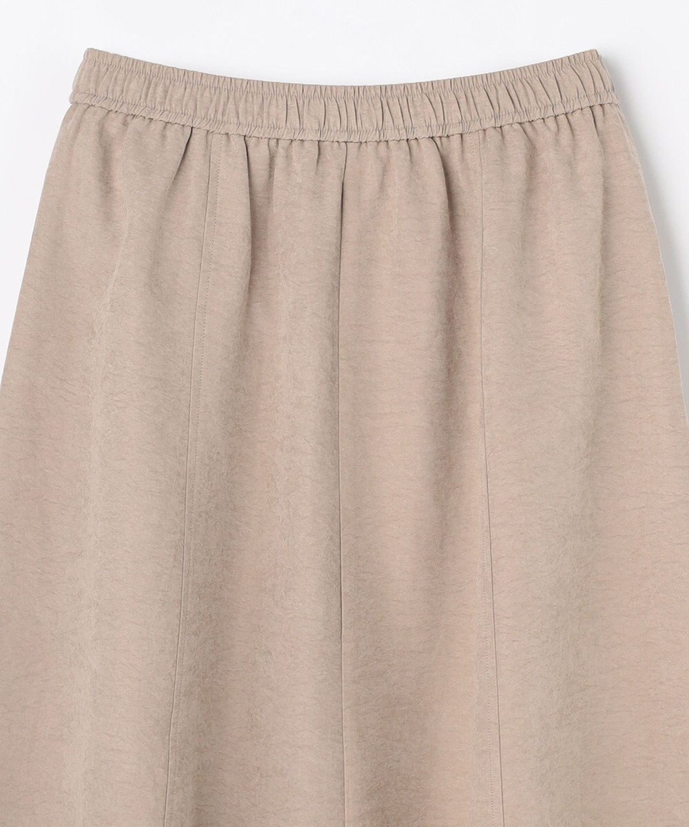 ANY 【ウエストゴム】スエードフレアスカート 