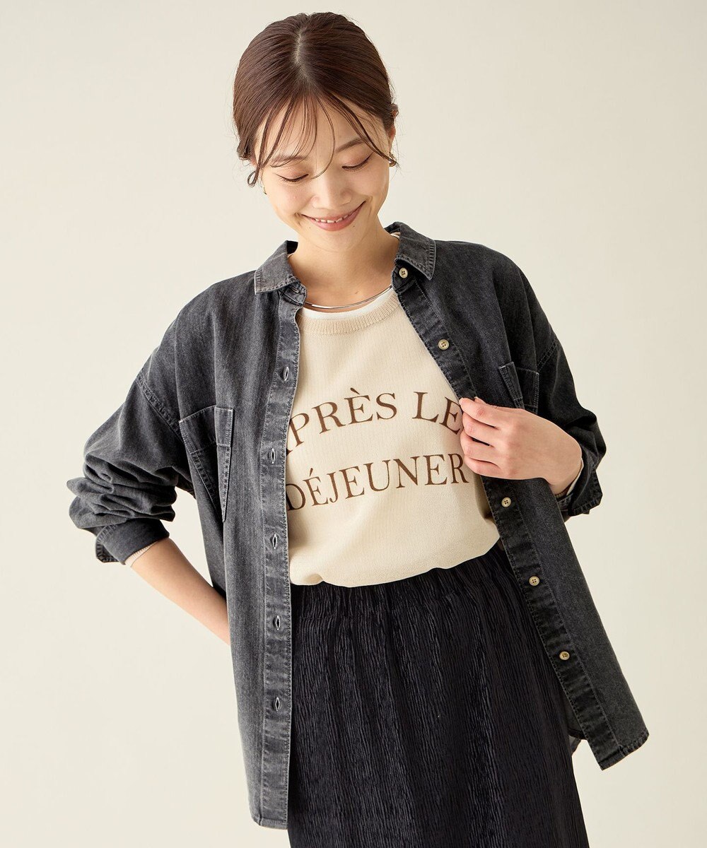 ANY オーバーデニムシャツ 