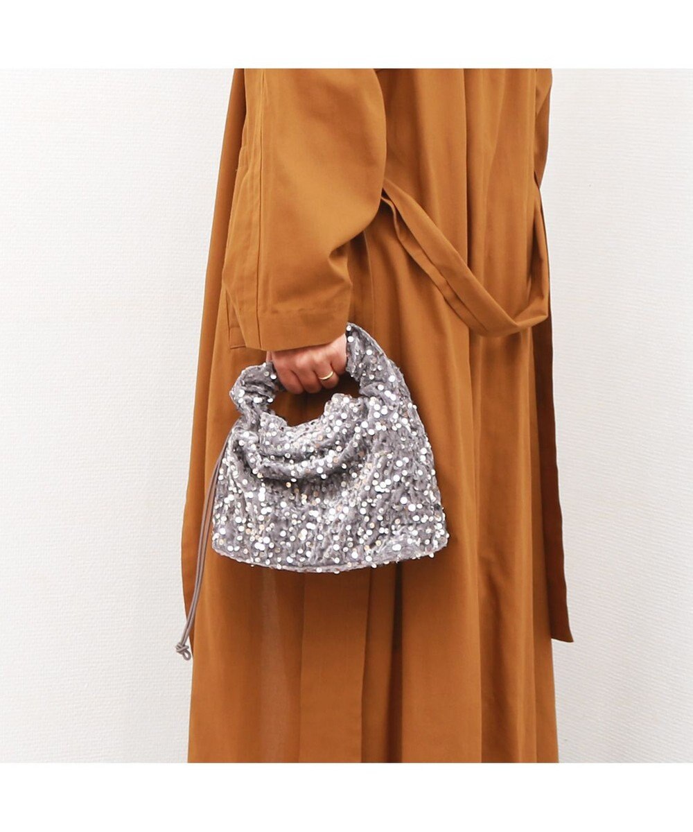 UNBILLION カシュカシュ cachecache / スパンコールドロストワンハンドルバッグ 