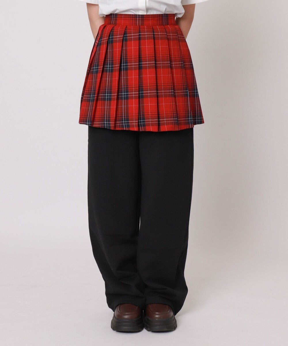 WEGO 【SCHOOLITEM/ウエストゴム】イージーストレートスウェットパンツ 