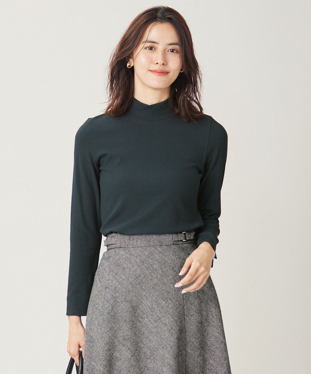 ANY SIS 【洗える】リブタートル カットソー 