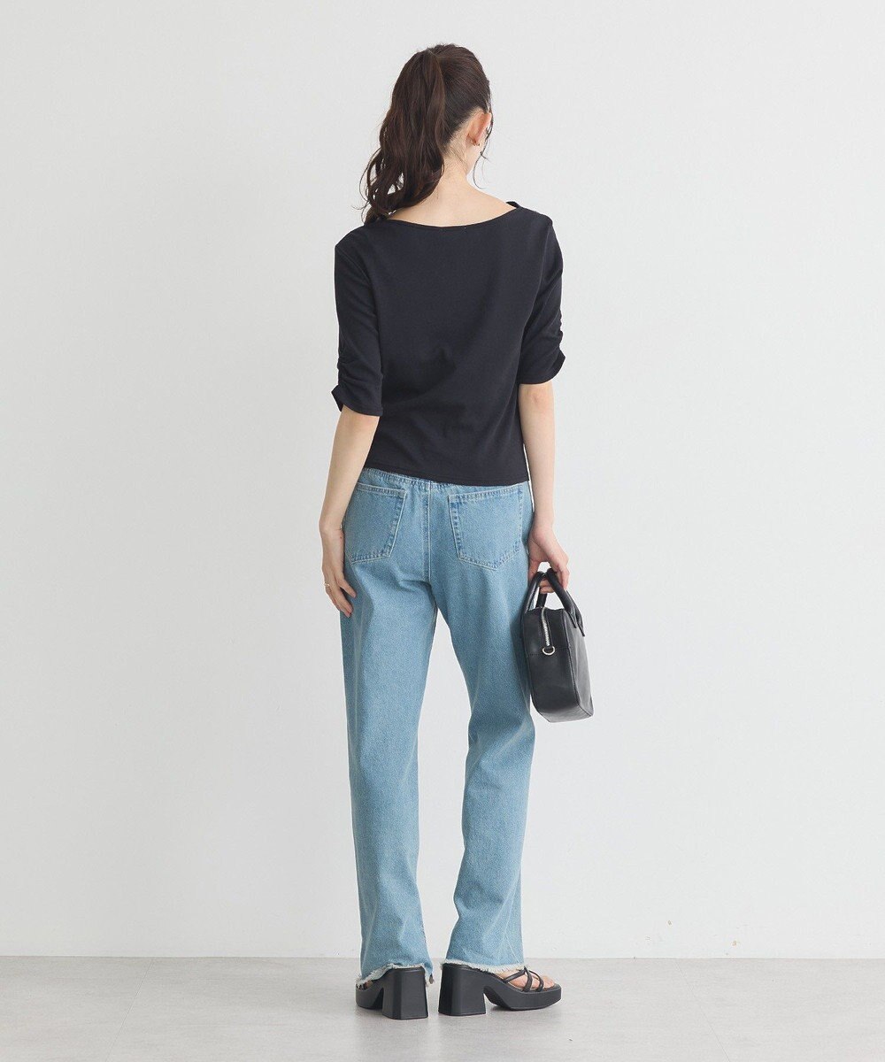 earth music&ecology ドレープデザインカットソー 