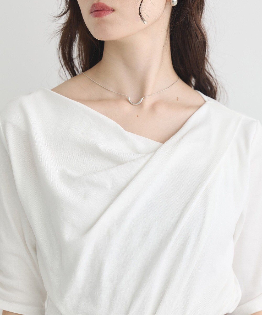 earth music&ecology ドレープデザインカットソー 