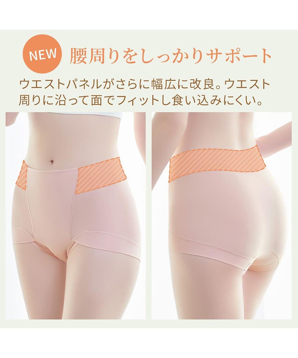 BRADELIS New York 【BRADELIS NewYork peace】綿混楽々dailyソフトショーツ23 接触冷感 吸汗速乾 サラッと快適な補正ショーツ 