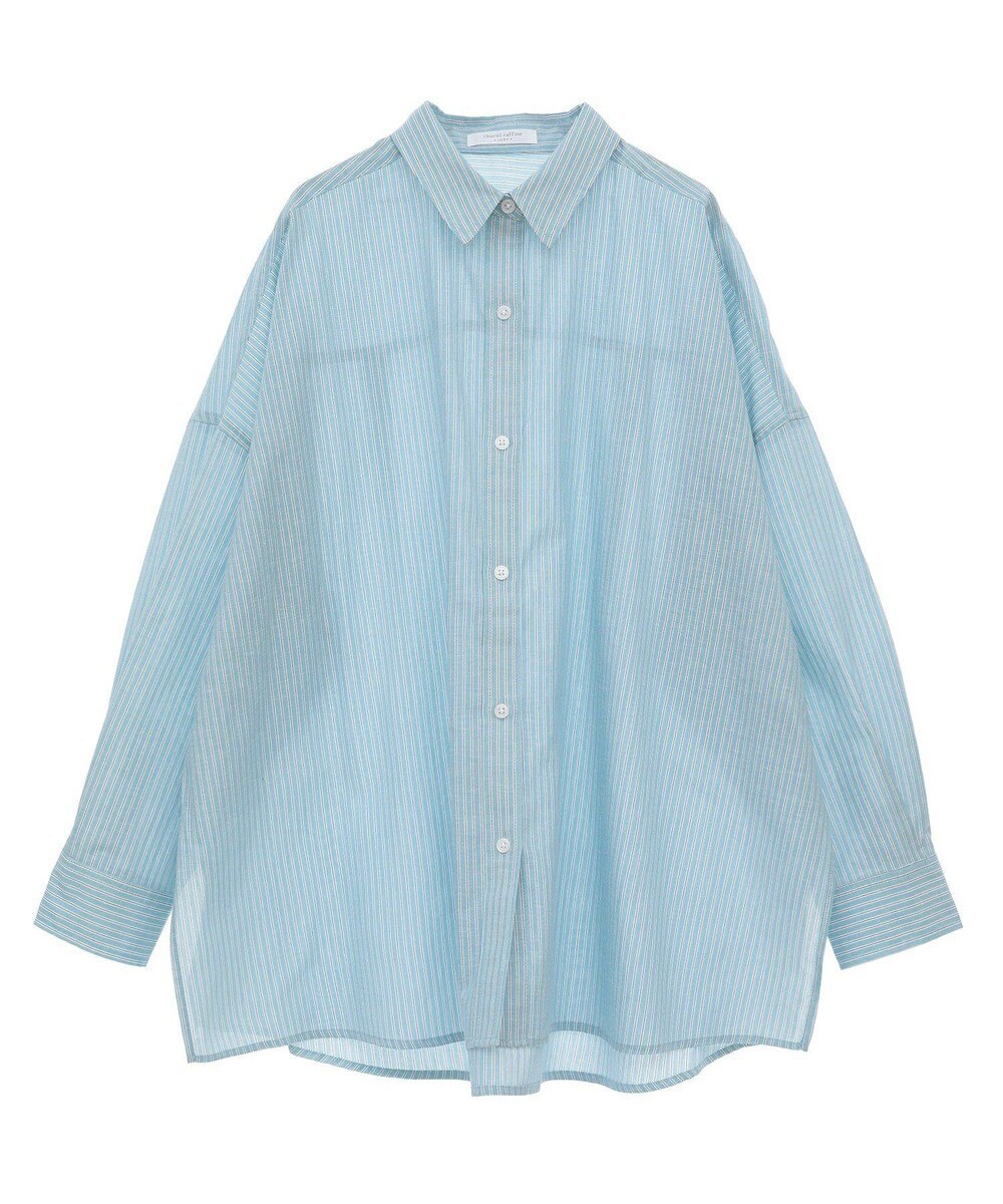 Green Parks 綿麻混レギュラーカラーＢＩＧシルエットシャツ 