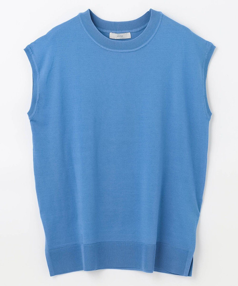 ANY 【洗濯機可】フレンチスリーブニットプルオーバー 
