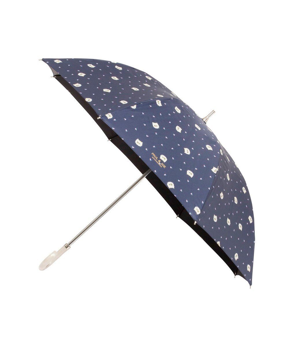 MOONBAT 【 遮光率100％/遮熱/UV】PAUL&JOE ACCESSOIRES(ポール&ジョー) 晴雨兼用日傘 ジプシー ネコ 長傘 
