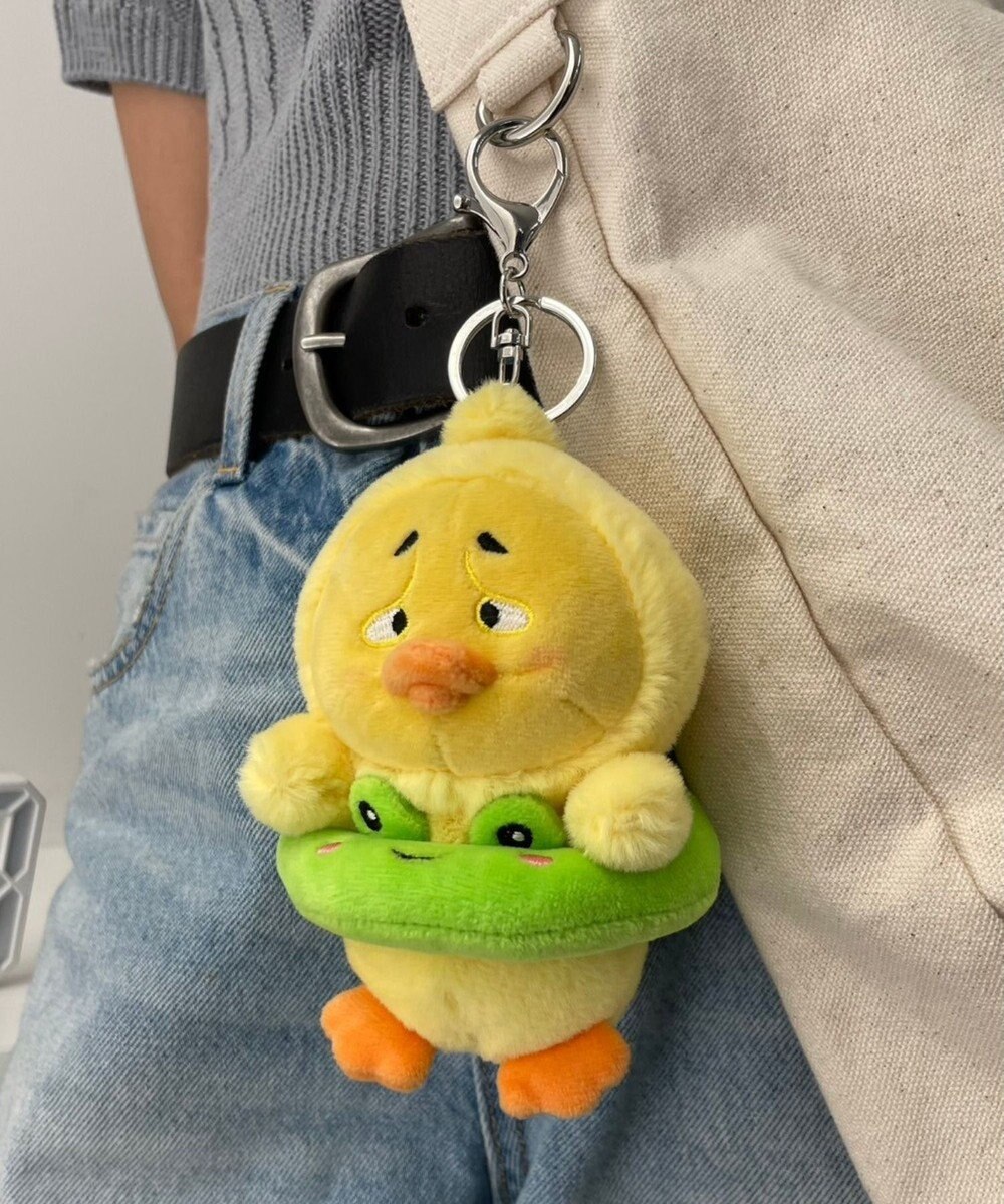 WEGO まゆげひよこぬいぐるみキーホルダー 