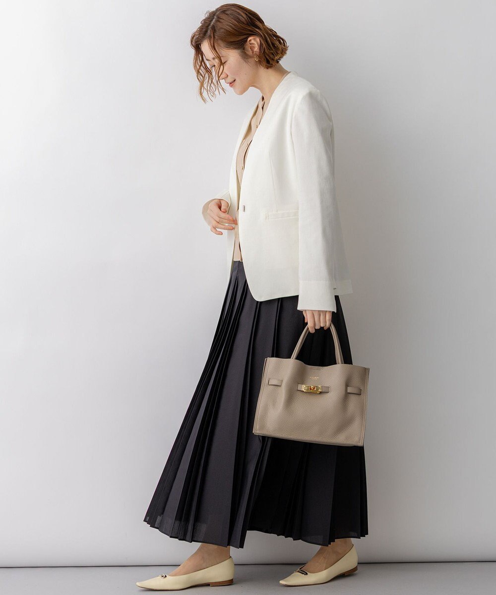 23区 【先行予約】アイアスマットストレッチ ノーカラージャケット 