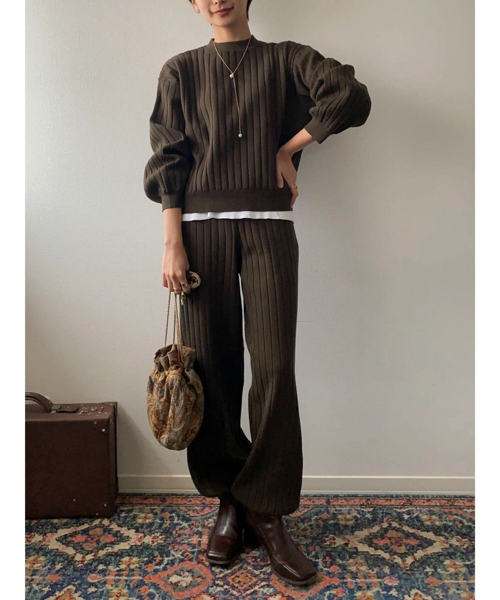 Green Parks リブニットプルオーバー 