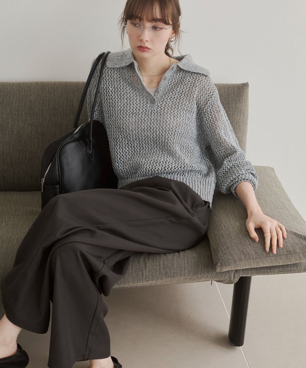 WEGO 【ANGIE VINTAGE】MIXメッシュポロニット 