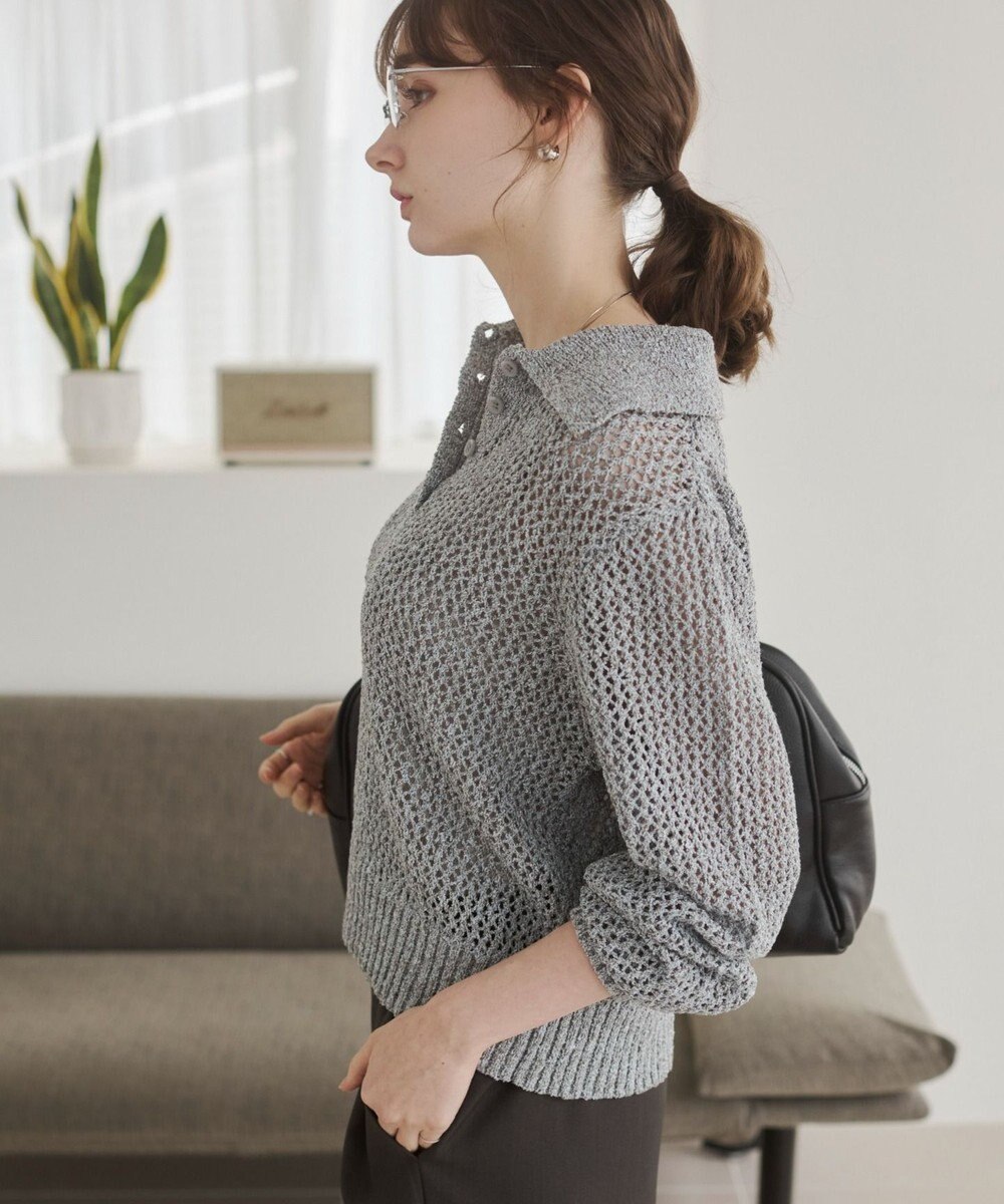 WEGO 【ANGIE VINTAGE】MIXメッシュポロニット 