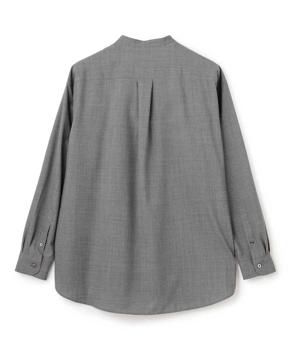 JOSEPH HOMME 【HIGH GRADE LINE】テックウールポプリン    バンドカラーシャツ 