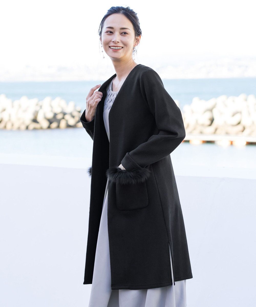 Tiaclasse 【2WAY】さらっと羽織れるFOXファーコート 
