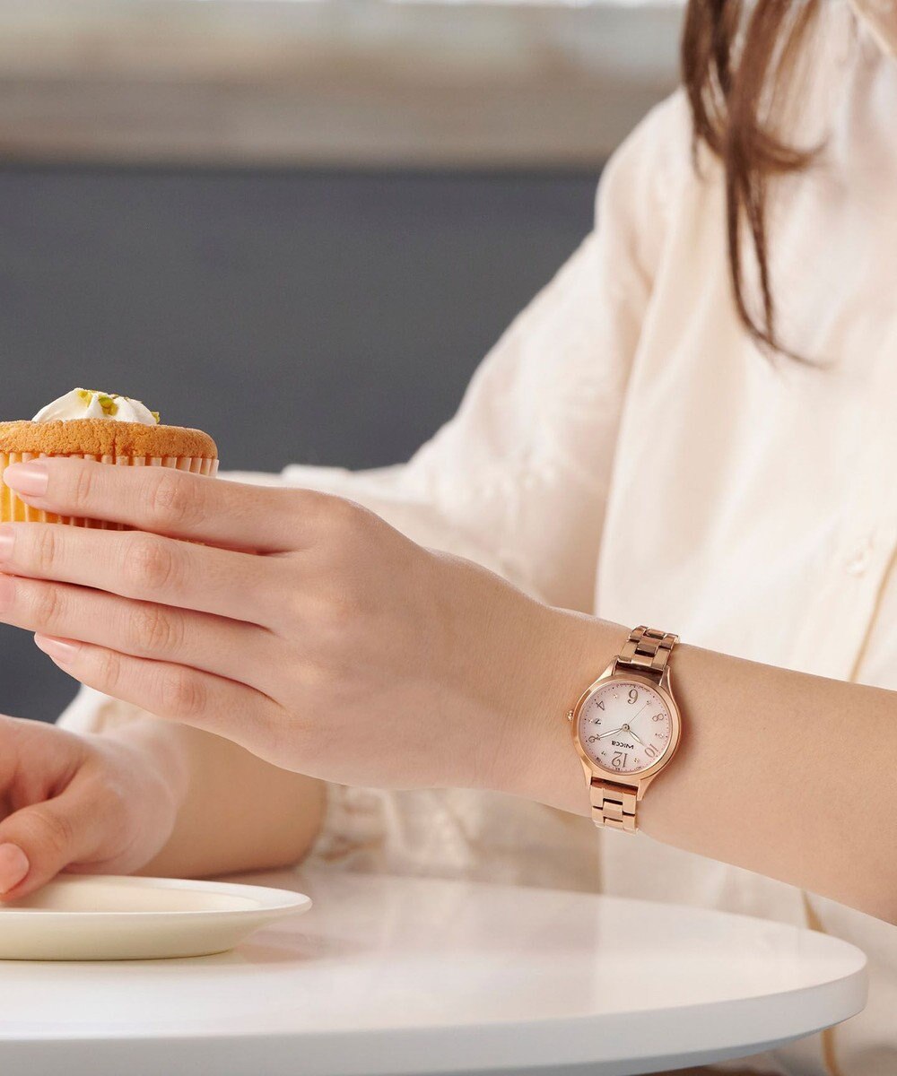 CITIZEN 【ソーラーテック電波時計】wicca ときめくダイヤ 日付あり バンド調整が簡単 5気圧防水 