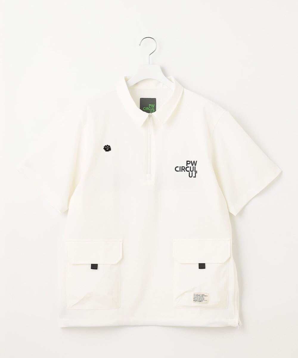 PW CIRCULUS 【機能性素材 TM ICE 使用】【MEN】ハーフジップ シャツ 
