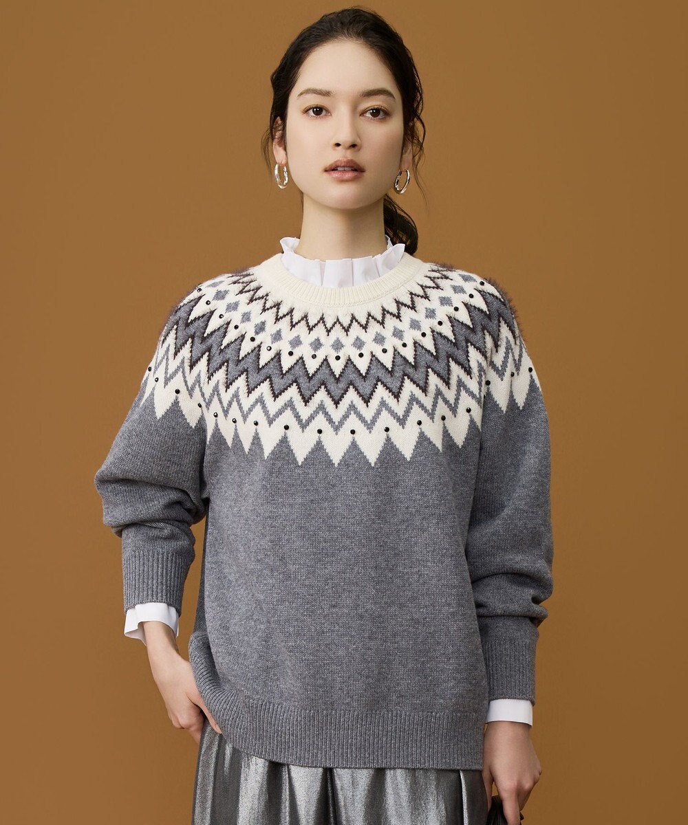 自由区 S フェアアイル ニット 